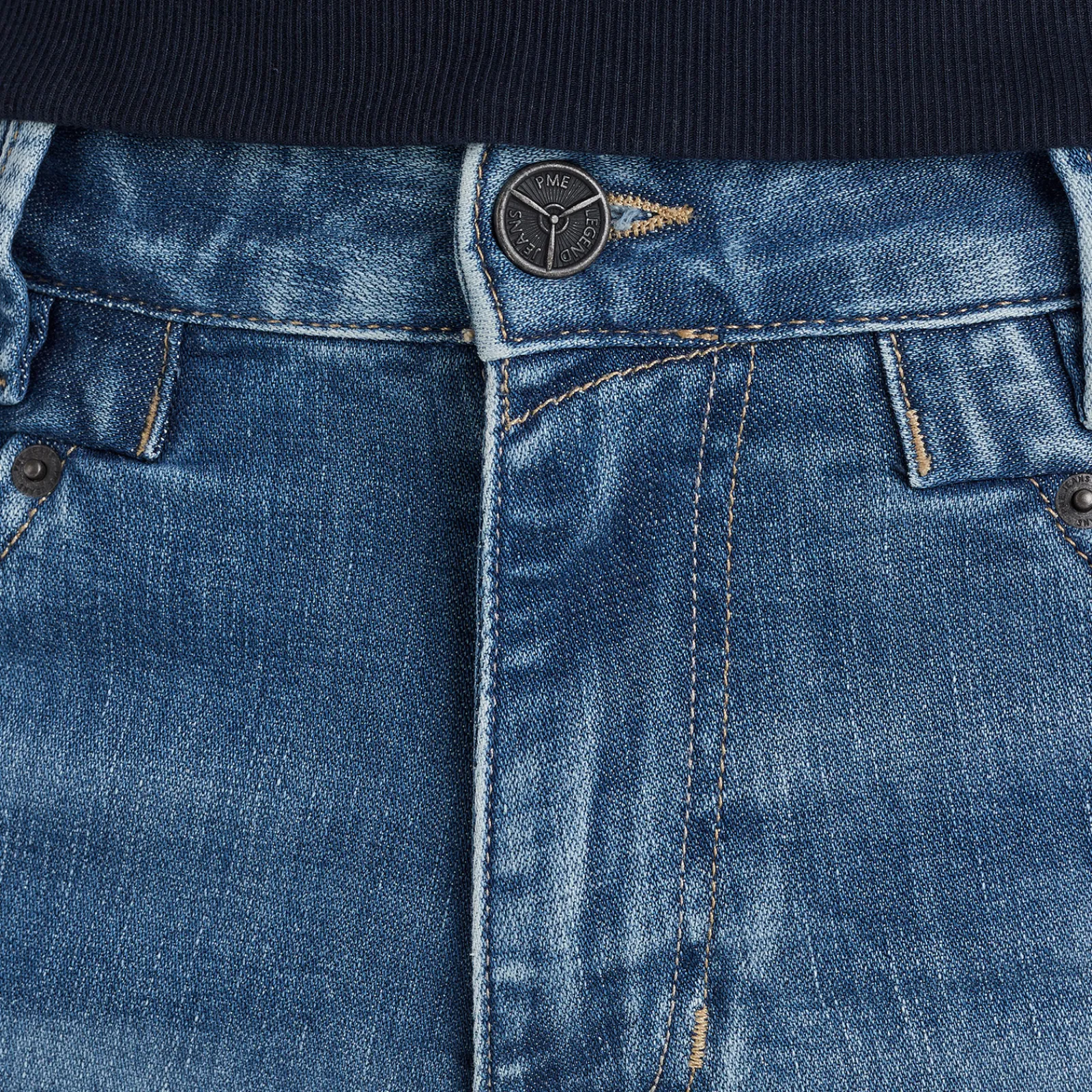 PME Legend Commander 3.0 Relaxed Fit Jeans Blauw Fashion