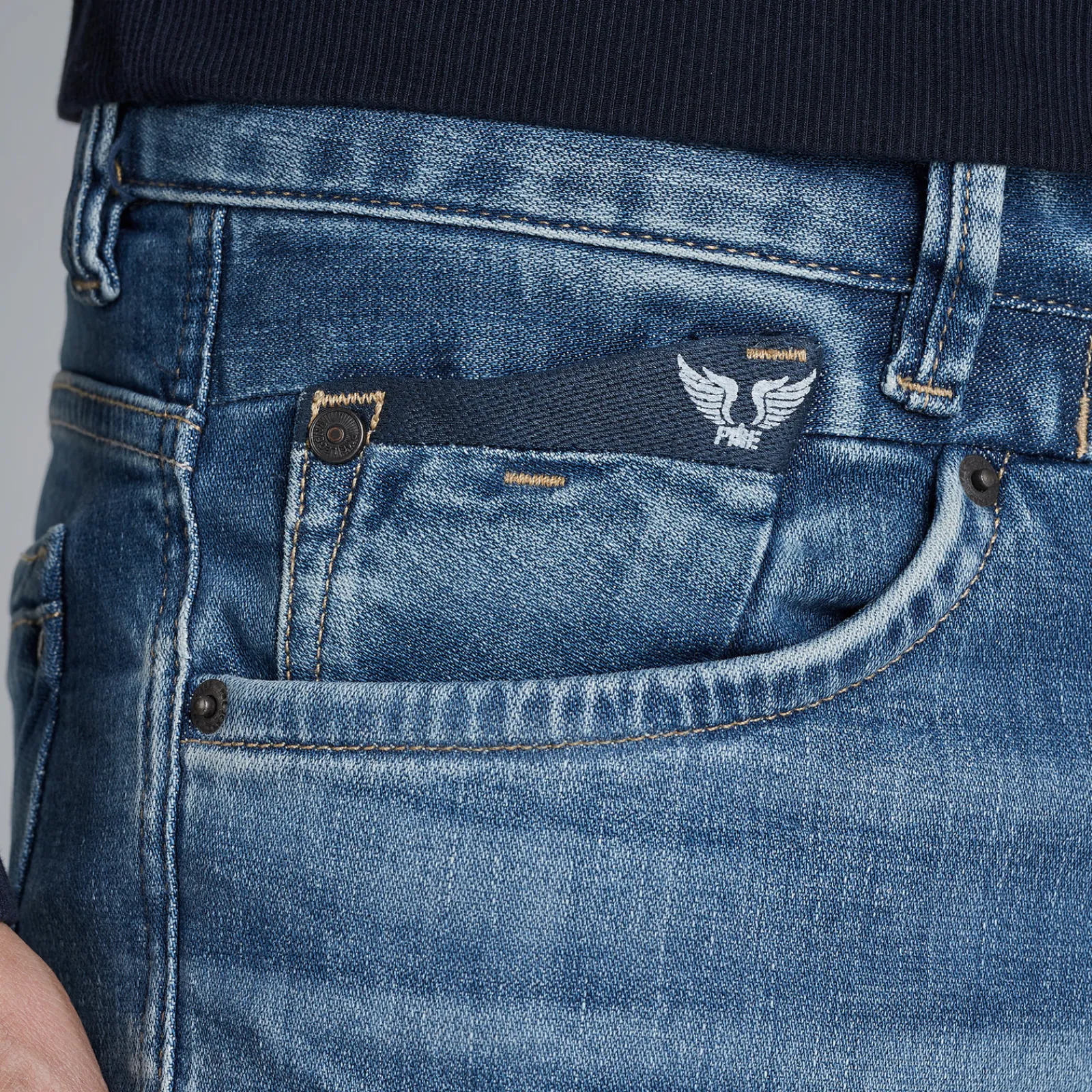 PME Legend Commander 3.0 Relaxed Fit Jeans Blauw Fashion