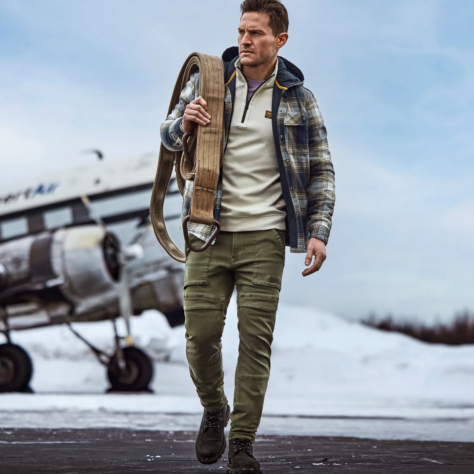 PME Legend Flightrider Relaxed Fit Broek Groen Cheap