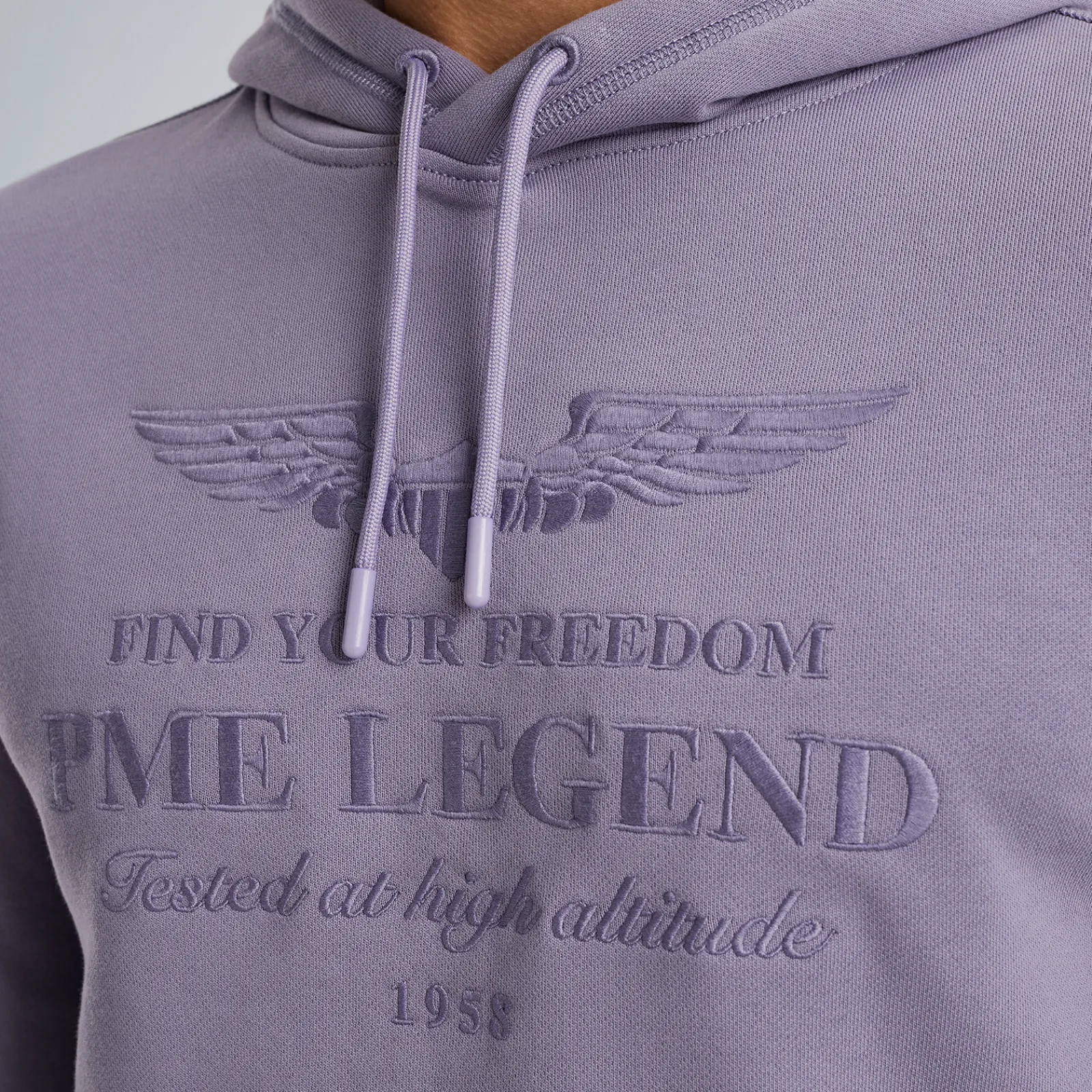 PME Legend Hoodie Met Artwork Paars Discount