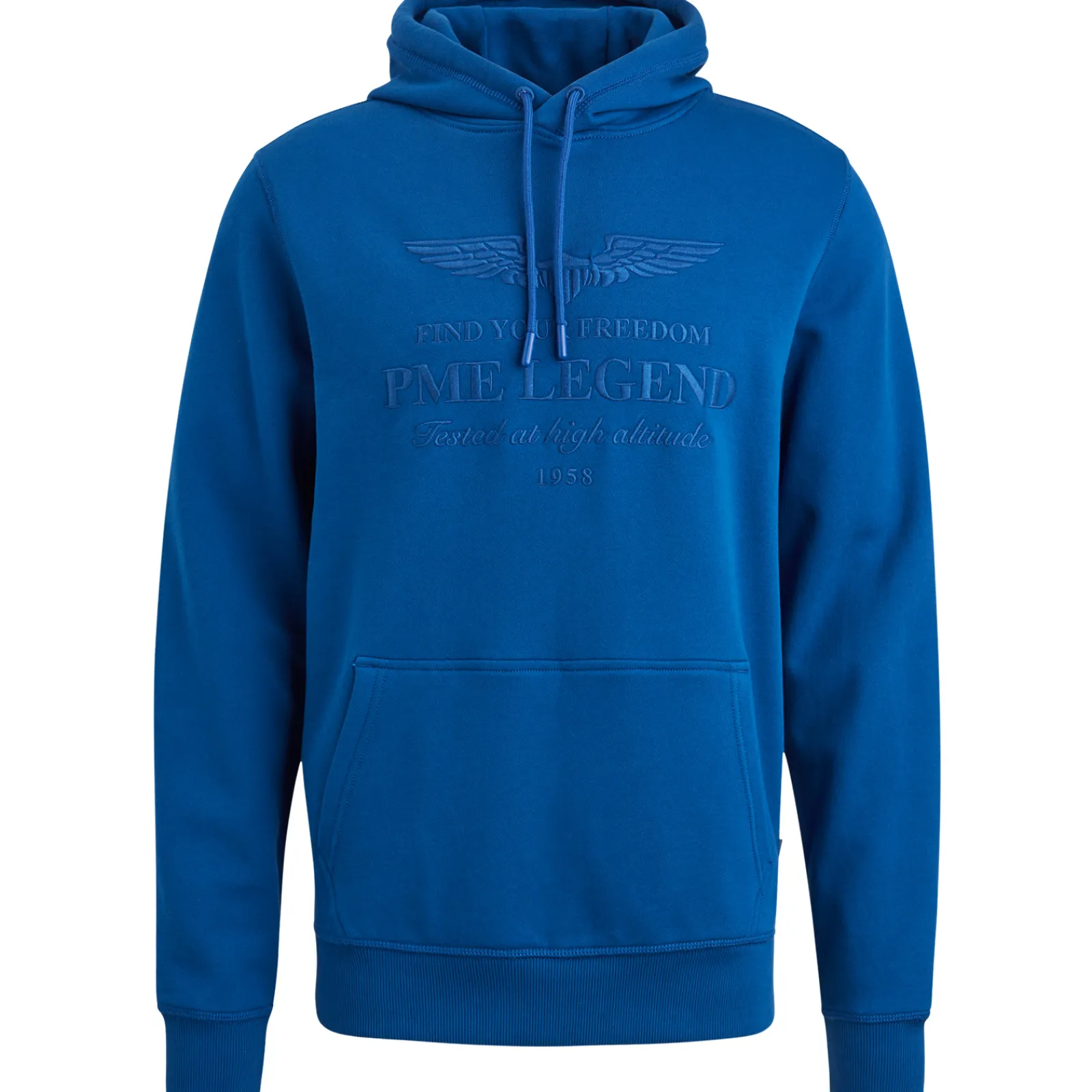 PME Legend Hoodie Met Artwork Blauw Sale