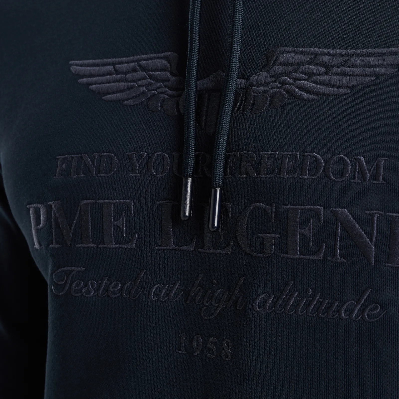 PME Legend Hoodie Met Artwork Blauw Clearance