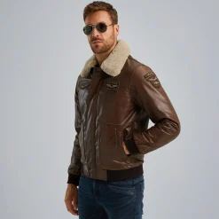 PME Legend Hudson Leren Jas Bruin Sale