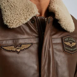 PME Legend Hudson Leren Jas Bruin Sale