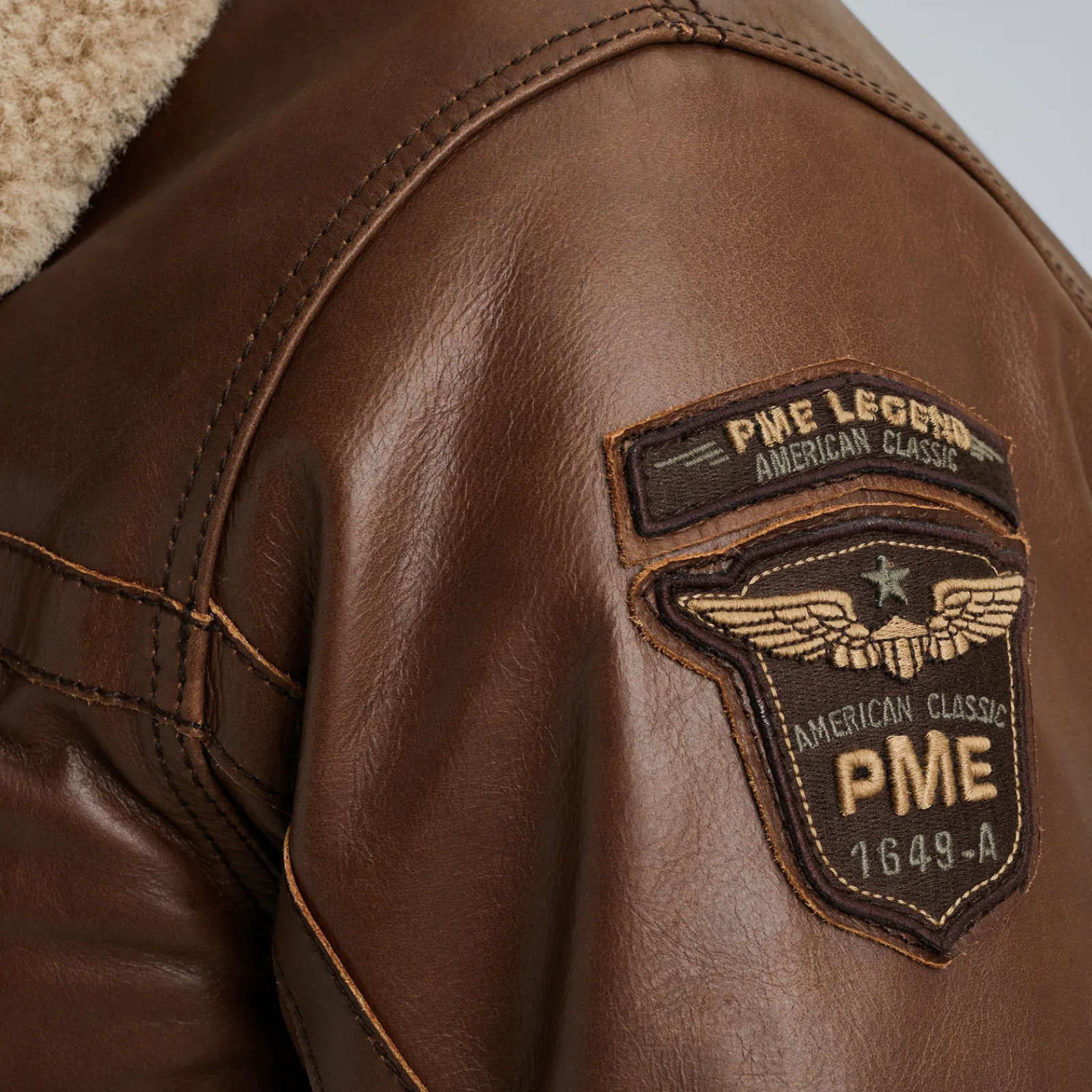 PME Legend Hudson Leren Jas Bruin Sale