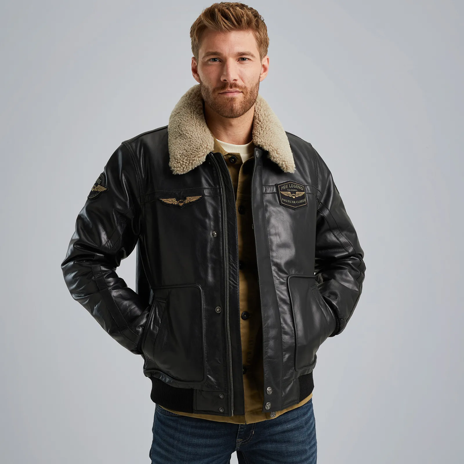 PME Legend Hudson Leren Jas Zwart Hot