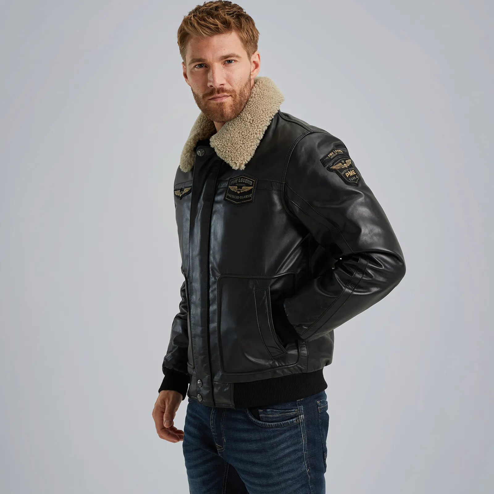 PME Legend Hudson Leren Jas Zwart Hot
