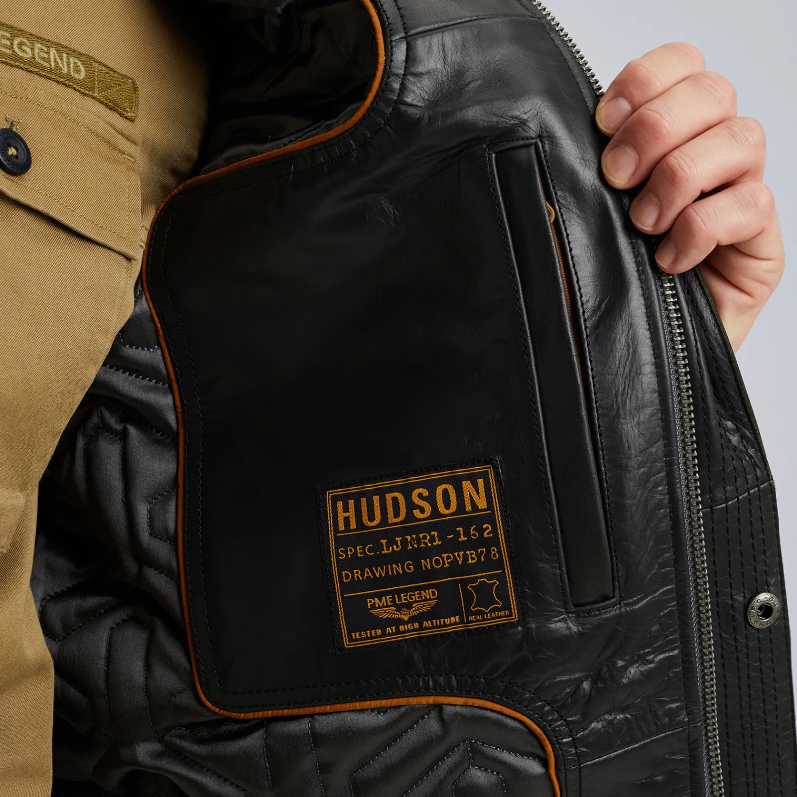 PME Legend Hudson Leren Jas Zwart Hot