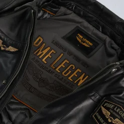 PME Legend Hudson Leren Jas Zwart Hot
