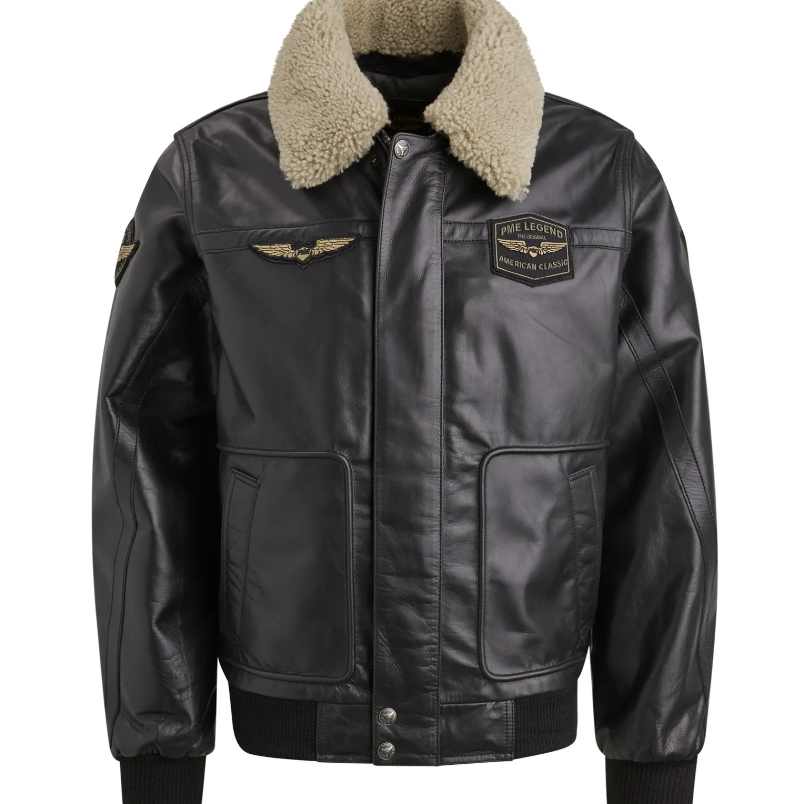 PME Legend Hudson Leren Jas Zwart Hot