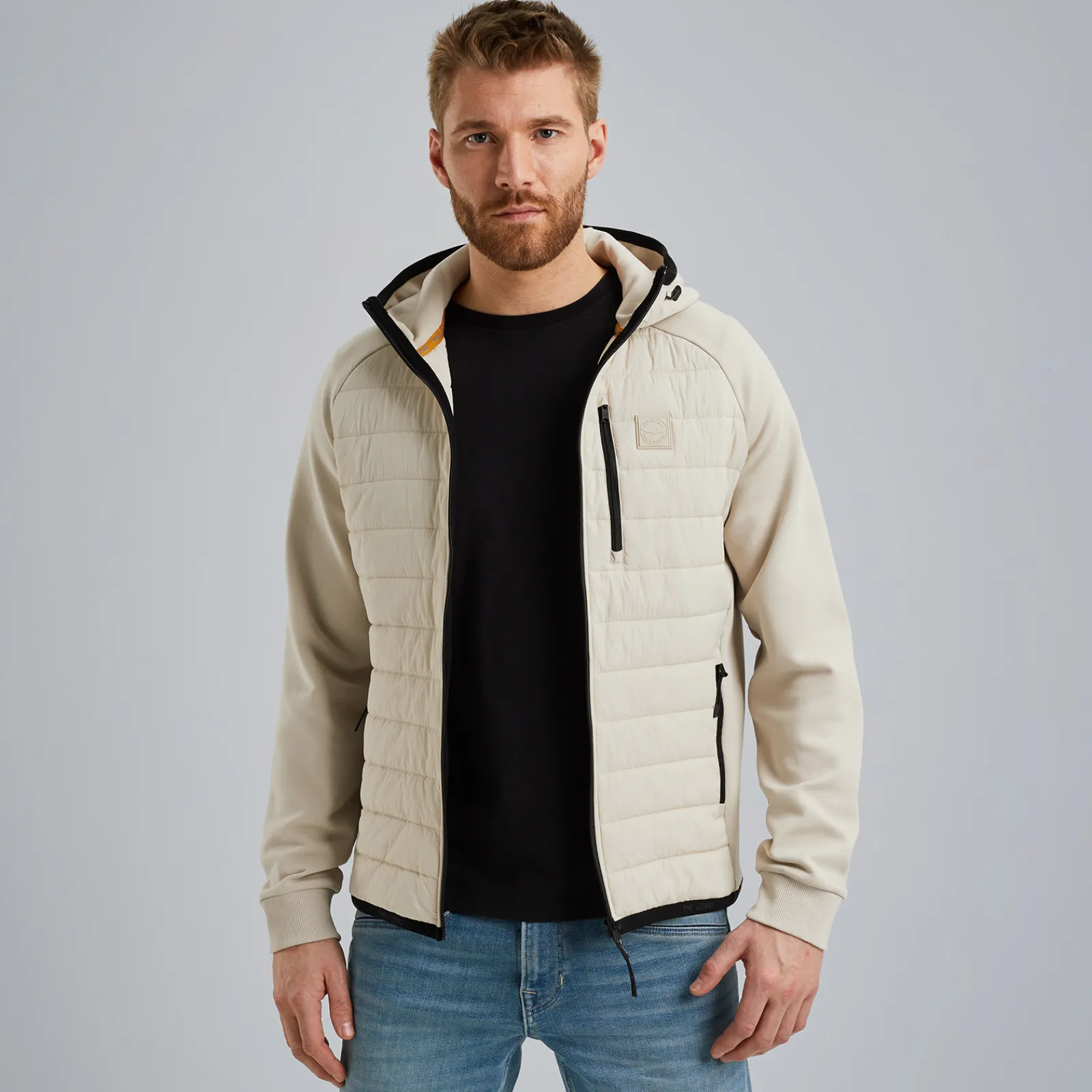 PME Legend Hybrid Jacket Met Capuchon Beige Store