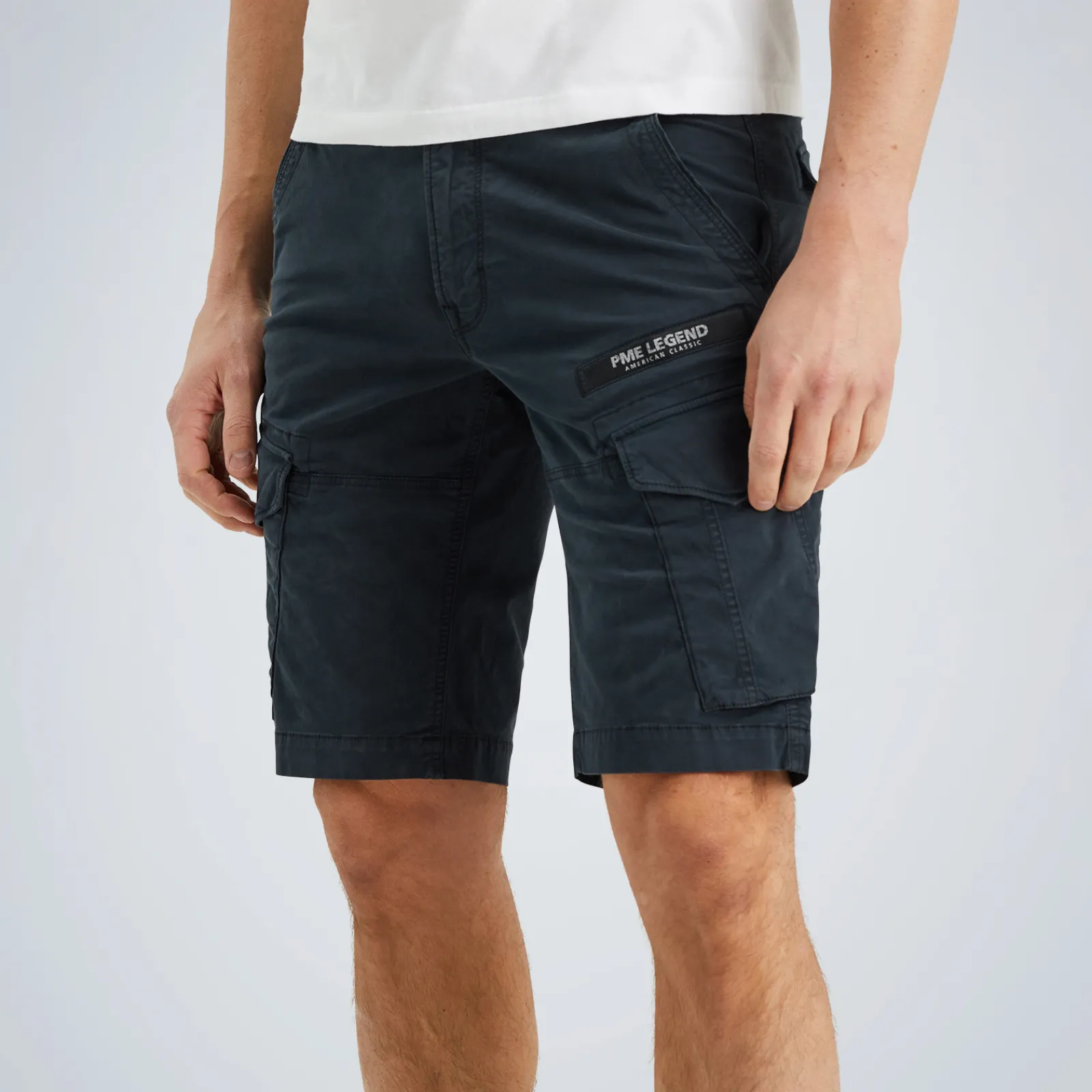 PME Legend Nordrop Tapered Fit Cargo Shorts Blauw Sale