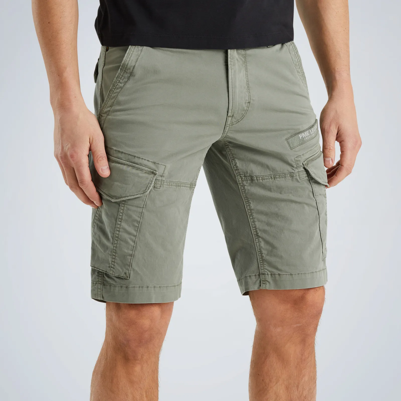 PME Legend Nordrop Tapered Fit Cargo Shorts Groen Sale
