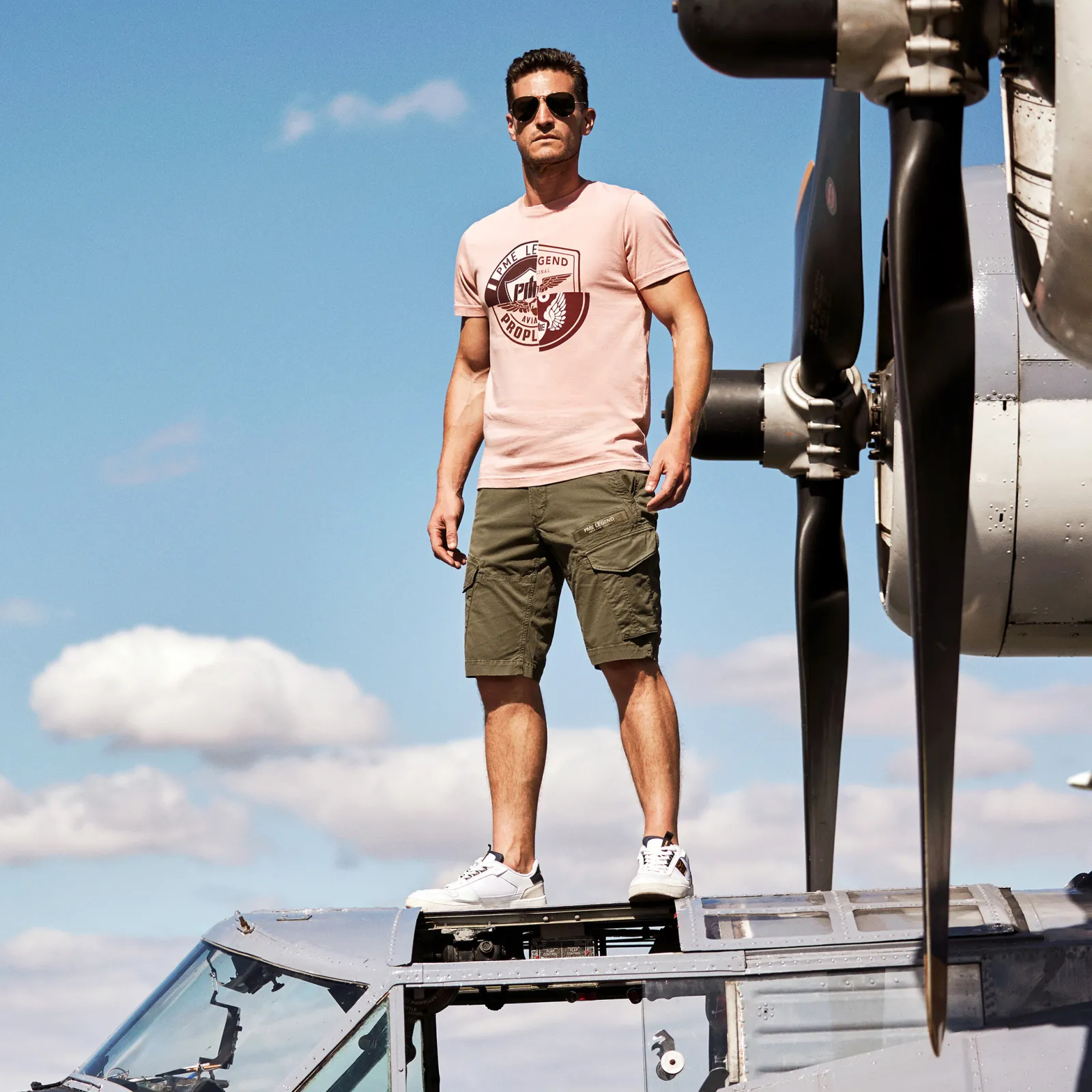 PME Legend Nordrop Tapered Fit Cargo Shorts Groen New