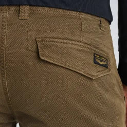 PME Legend Nordrop Tapered Fit Cargo Broek Met Print Bruin Discount