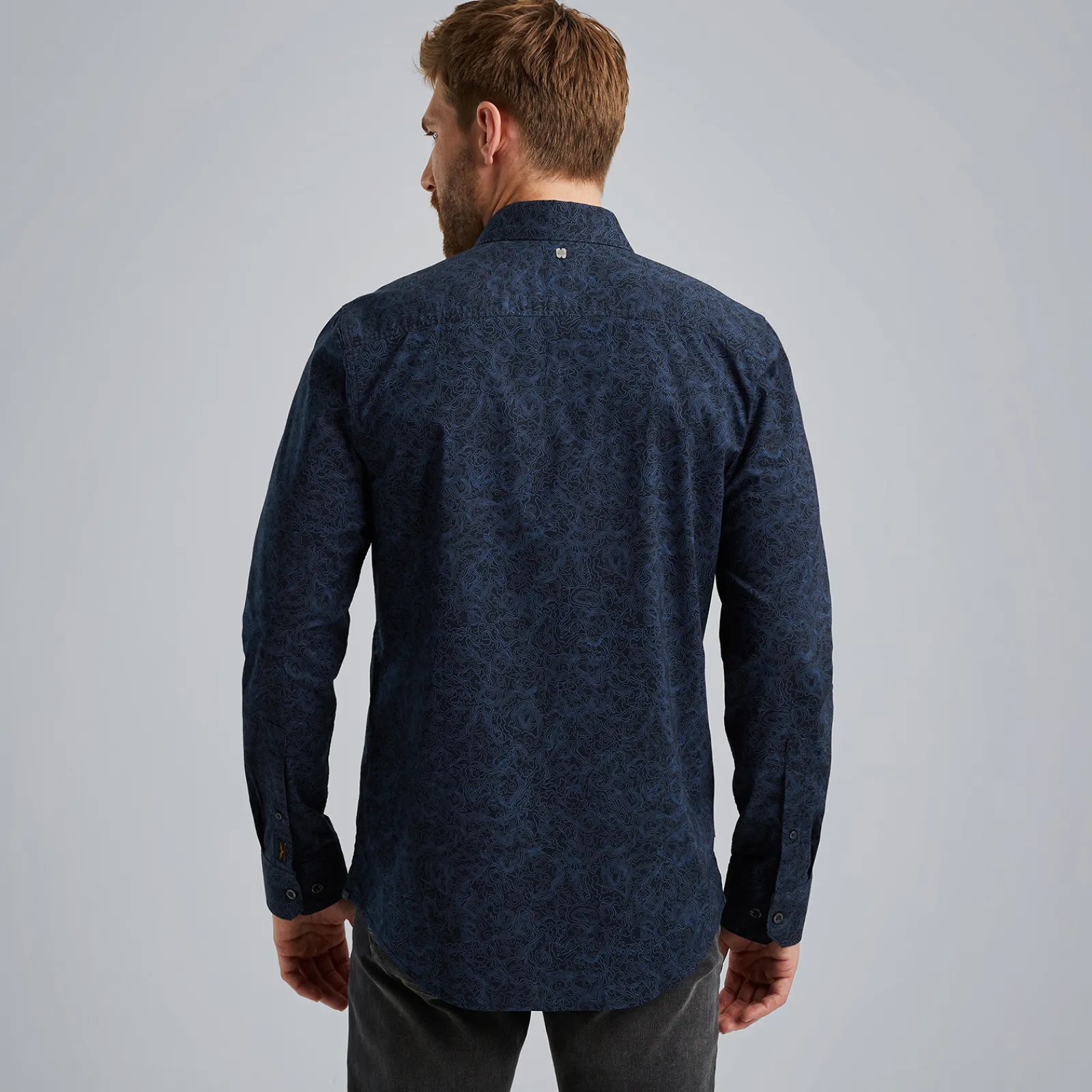 PME Legend Overhemd Met Allover Print Blauw Hot