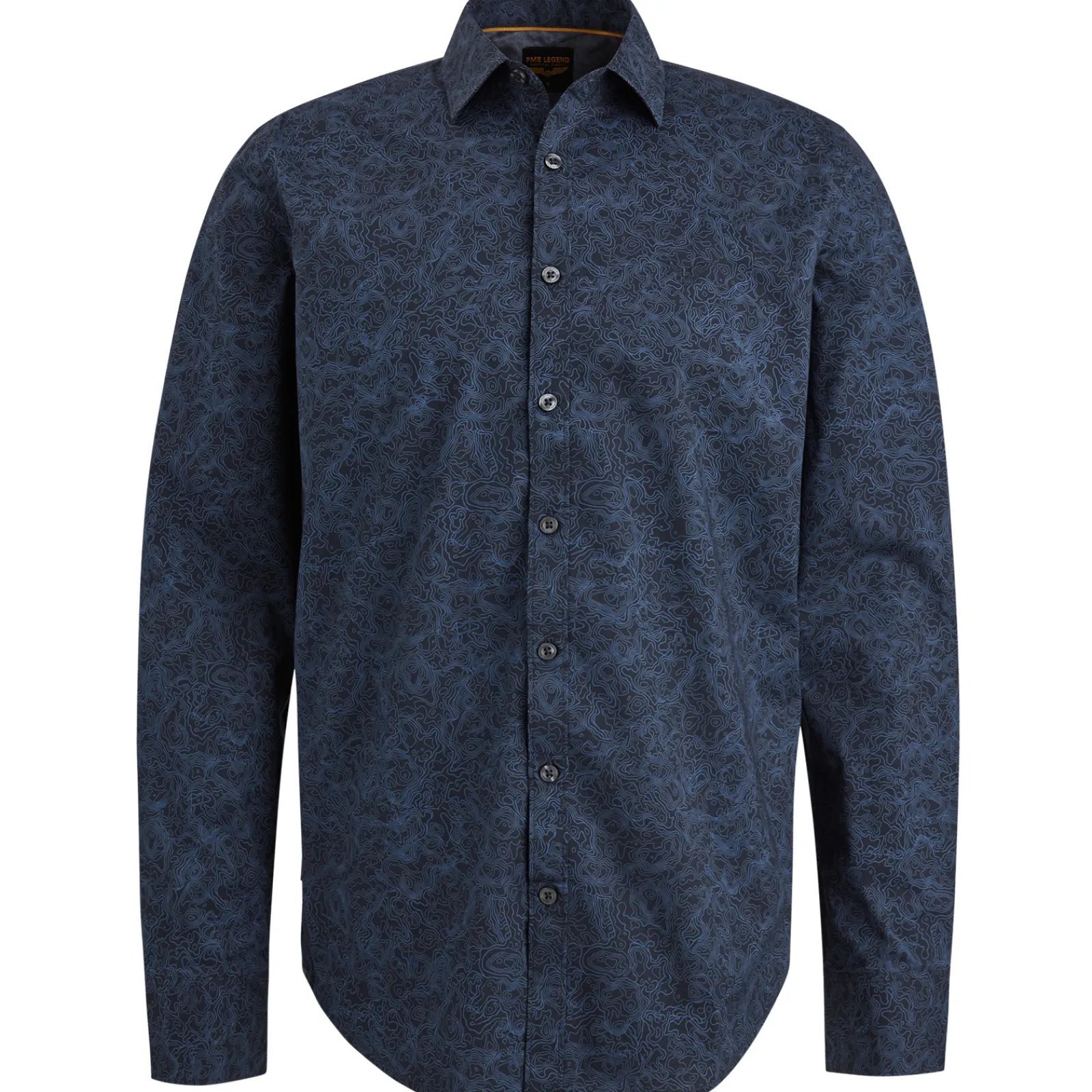 PME Legend Overhemd Met Allover Print Blauw Hot