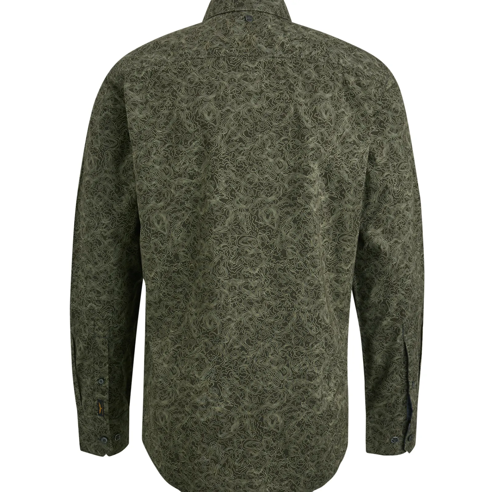 PME Legend Overhemd Met Allover Print Groen Clearance
