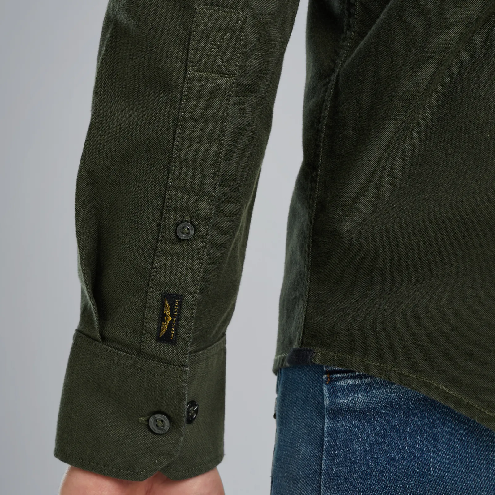 PME Legend Overhemd Met Borstzak Groen Flash Sale