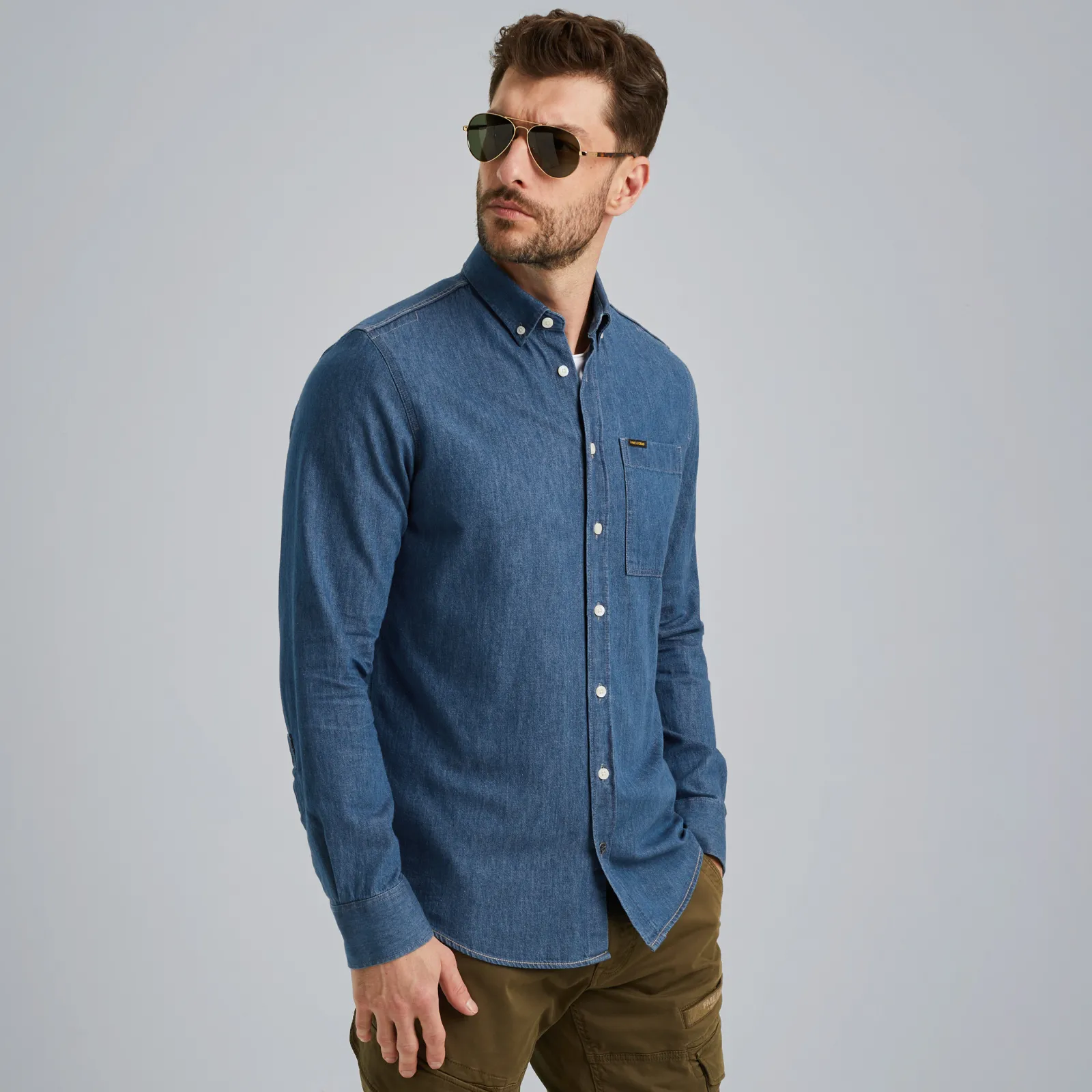 PME Legend Overhemd Met Indigo Wassing Blauw Cheap