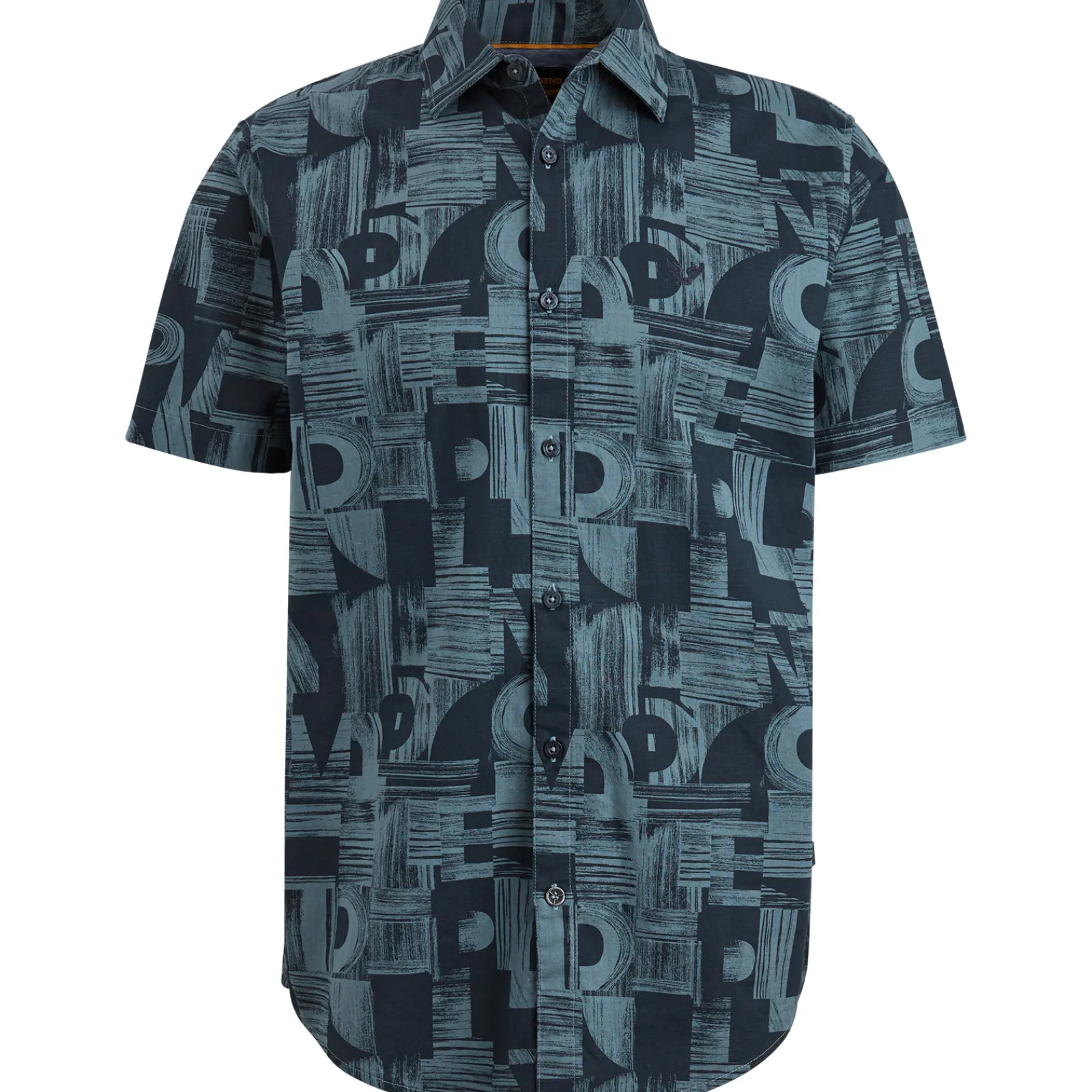 PME Legend Overhemd Met Korte Mouwen Blauw Store