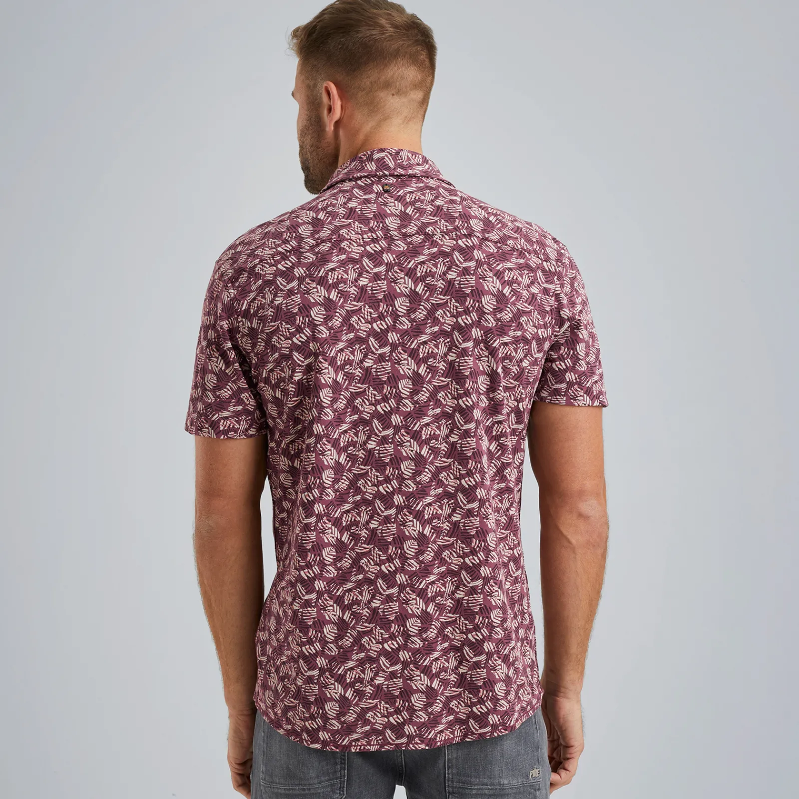 PME Legend Overhemd Met Korte Mouwen Paars Fashion