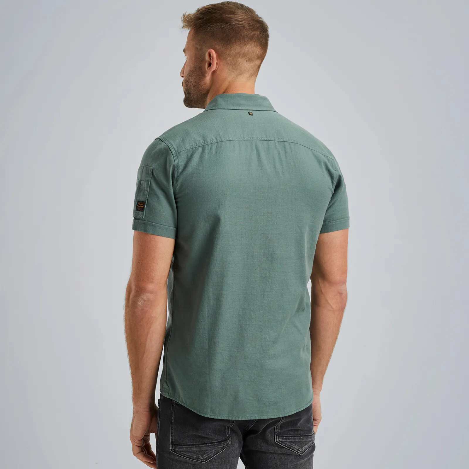 PME Legend Overhemd Met Korte Mouwen Blauw Shop