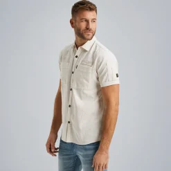 PME Legend Overhemd Met Korte Mouwen Beige Fashion