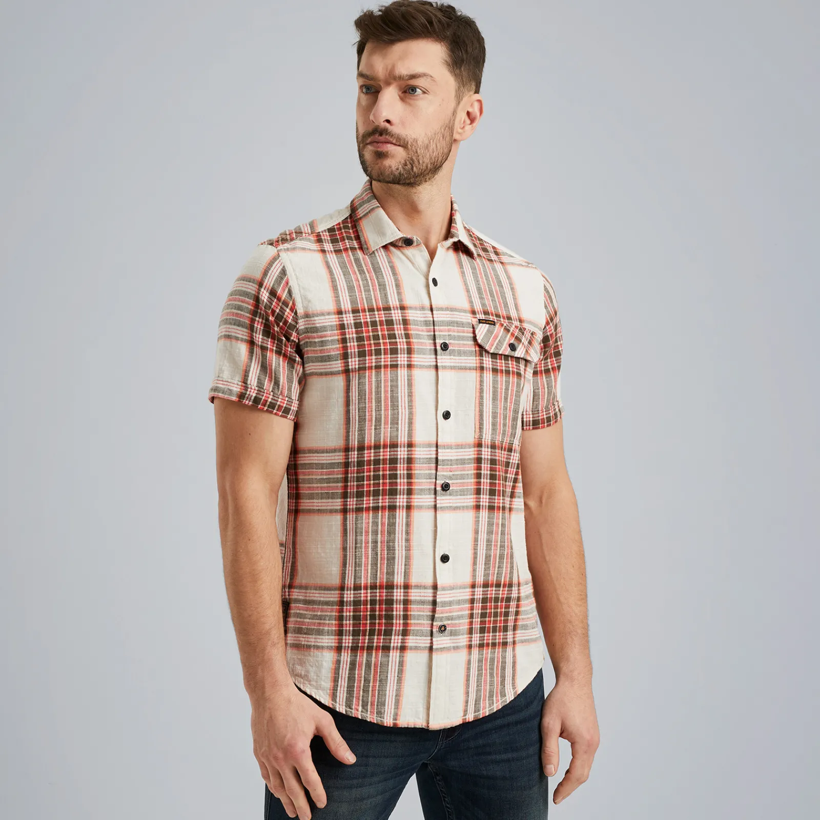 PME Legend Overhemd Met Korte Mouwen Roze Flash Sale