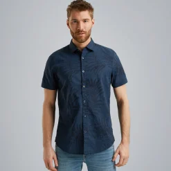 PME Legend Overhemd Met Korte Mouwen Blauw Hot