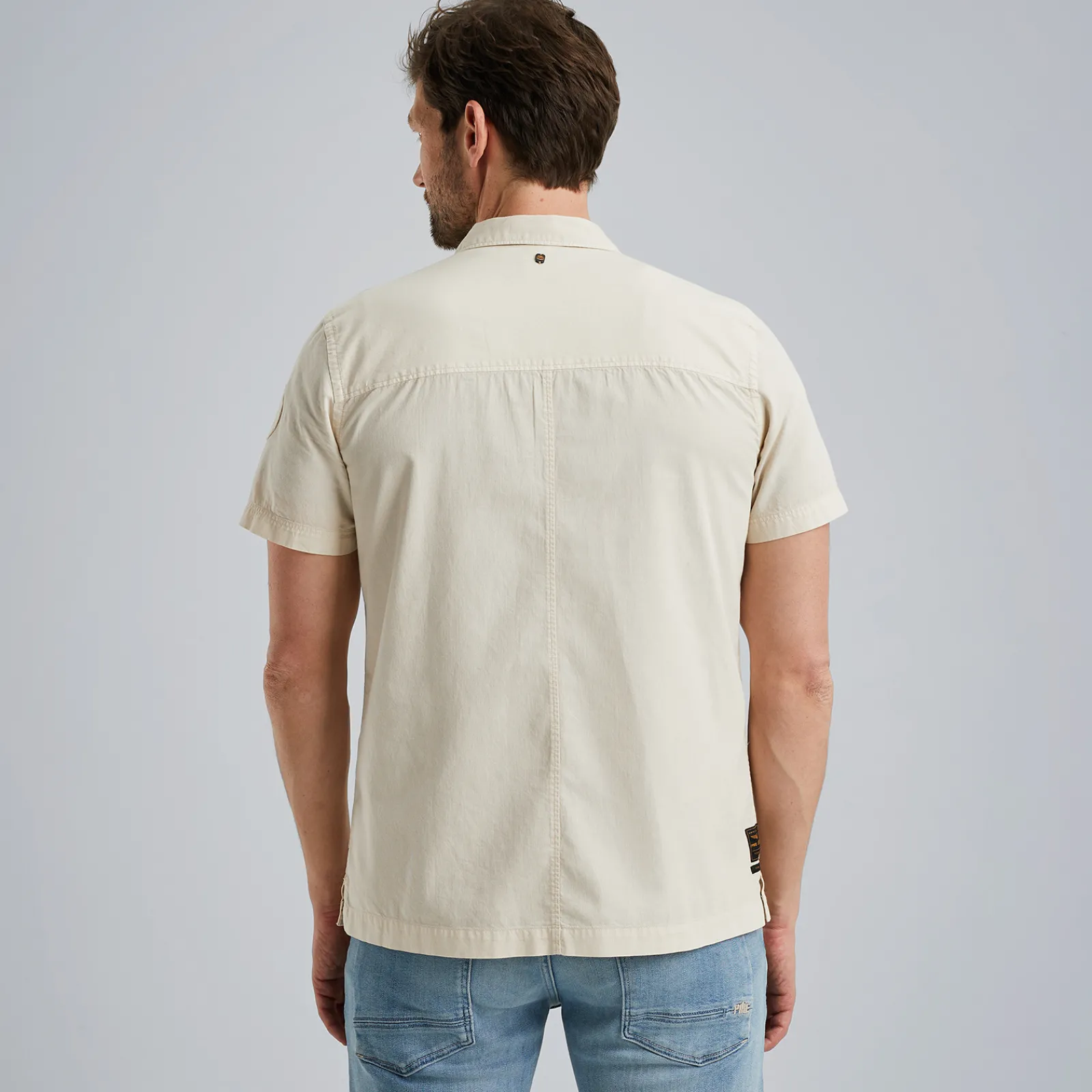 PME Legend Overhemd Met Korte Mouwen Beige New