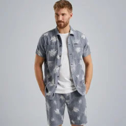 PME Legend Overhemd Met Korte Mouwen Blauw Cheap