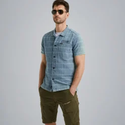 PME Legend Overhemd Met Korte Mouwen Blauw Online