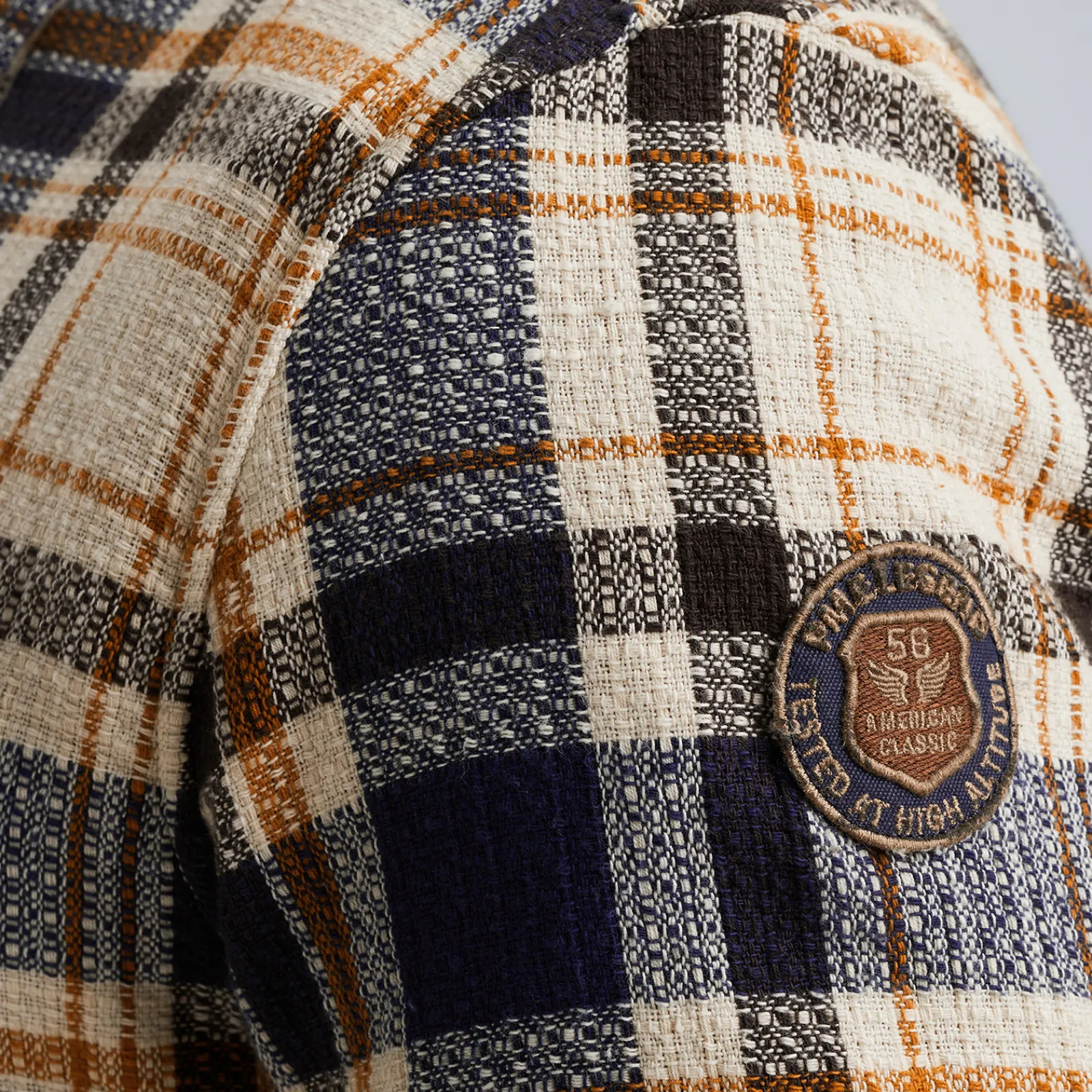 PME Legend Overhemd Met Ruitpatroon Blauw Clearance