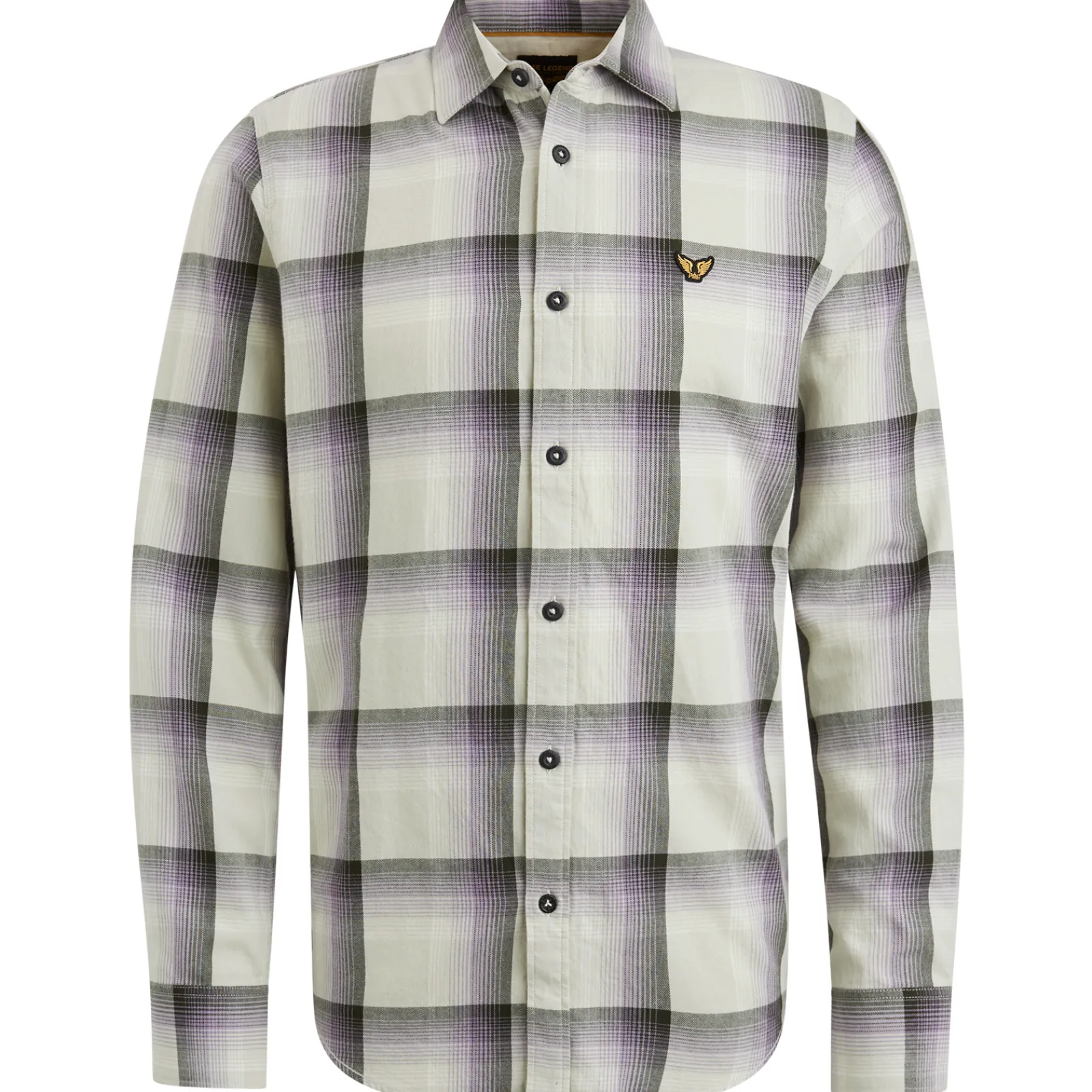 PME Legend Overhemd Met Ruitpatroon Grijs Store