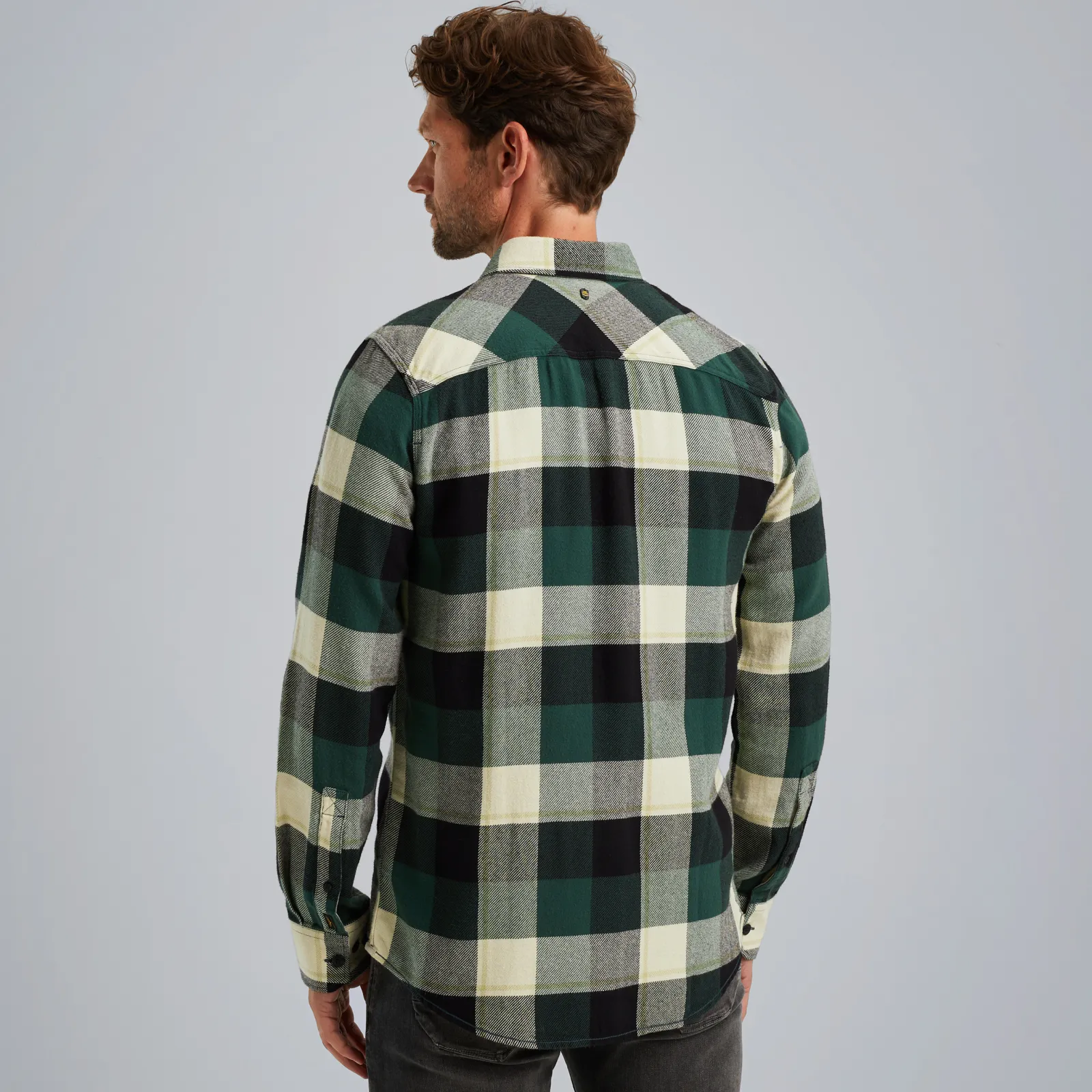 PME Legend Overhemd Met Ruitpatroon Groen Discount