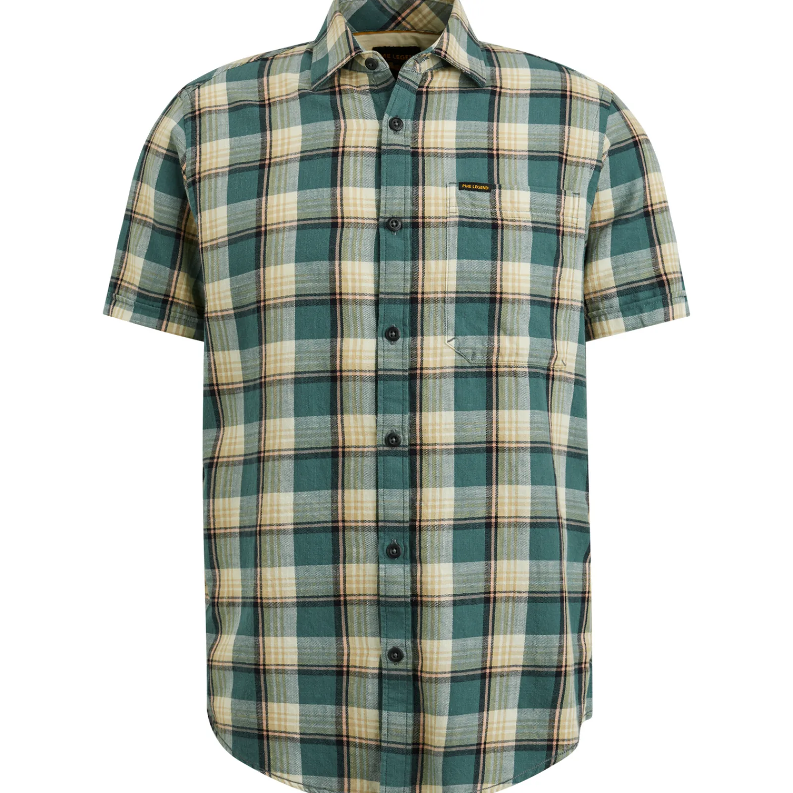 PME Legend Overhemd Met Ruitpatroon Blauw Flash Sale