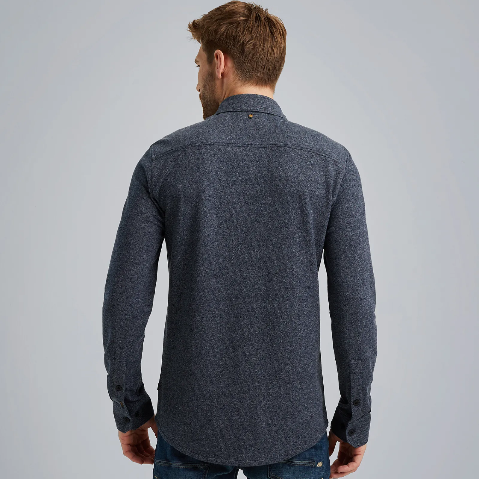 PME Legend Overhemd Met Wafelstructuur Blauw New