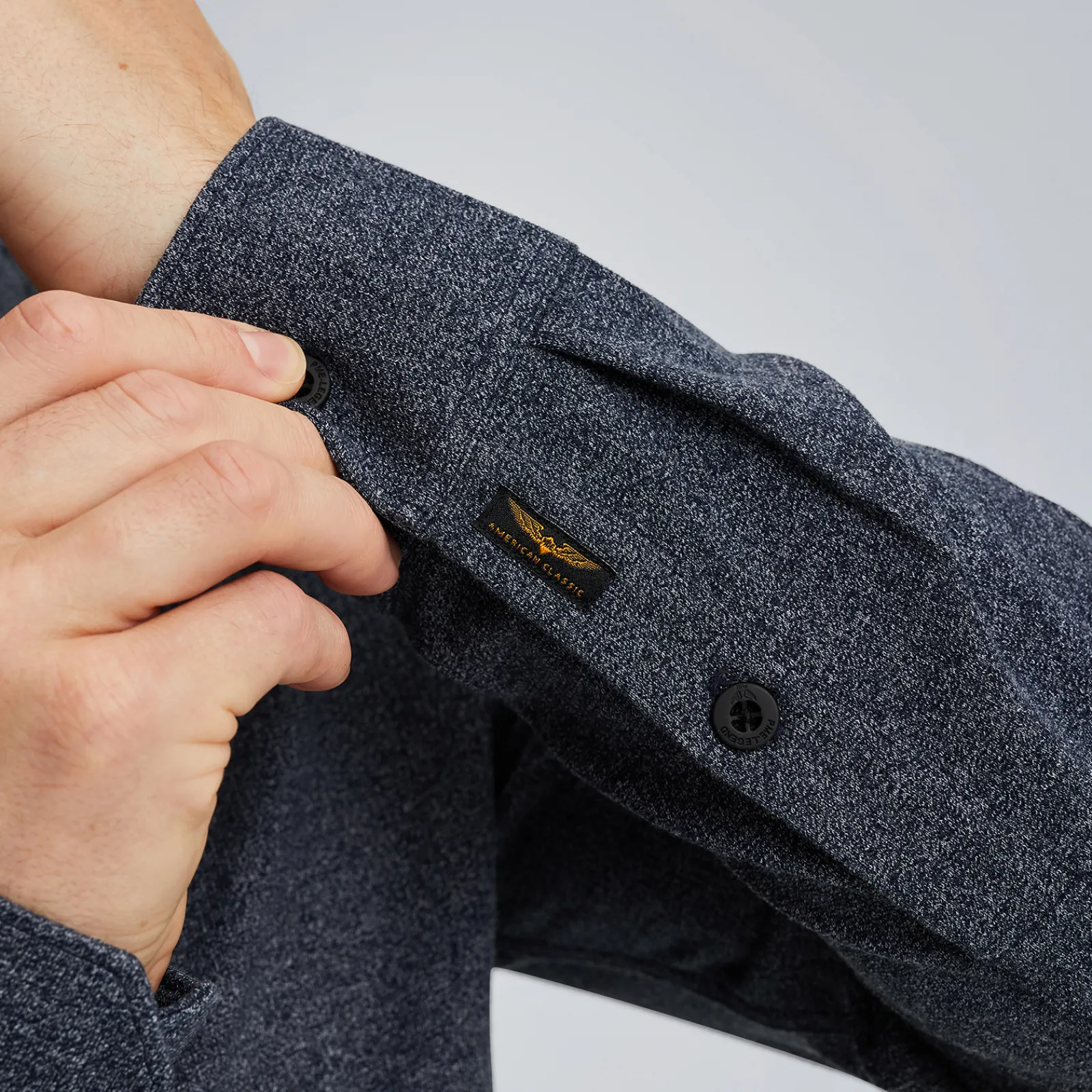 PME Legend Overhemd Met Wafelstructuur Blauw New