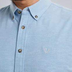PME Legend Overhemd Van Katoen Met Stretch Blauw Shop