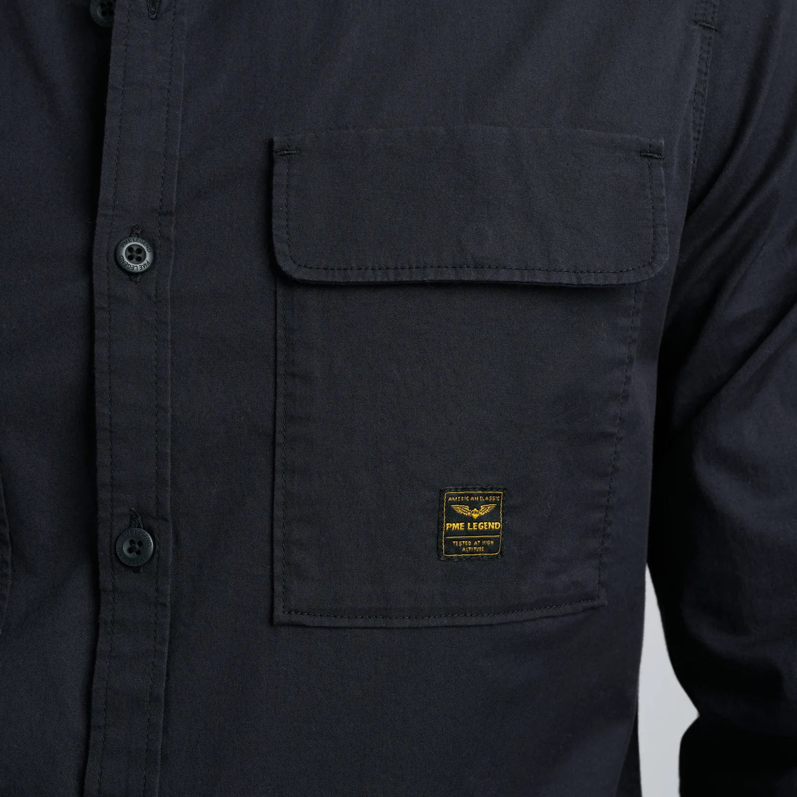 PME Legend Overhemd Van Katoen Met Stretch Grijs Fashion