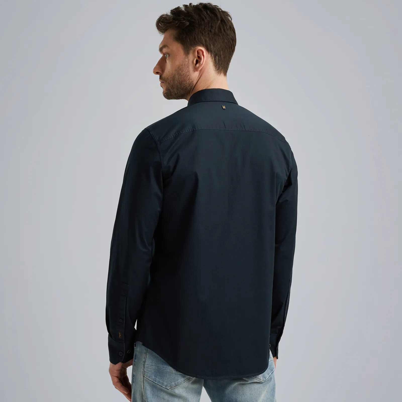 PME Legend Overhemd Van Katoenen Twill Blauw Shop