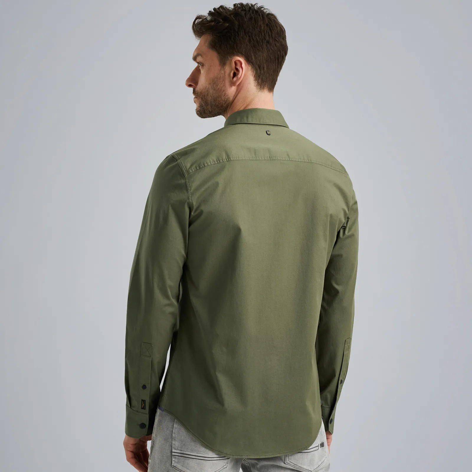 PME Legend Overhemd Van Katoenen Twill Groen Fashion