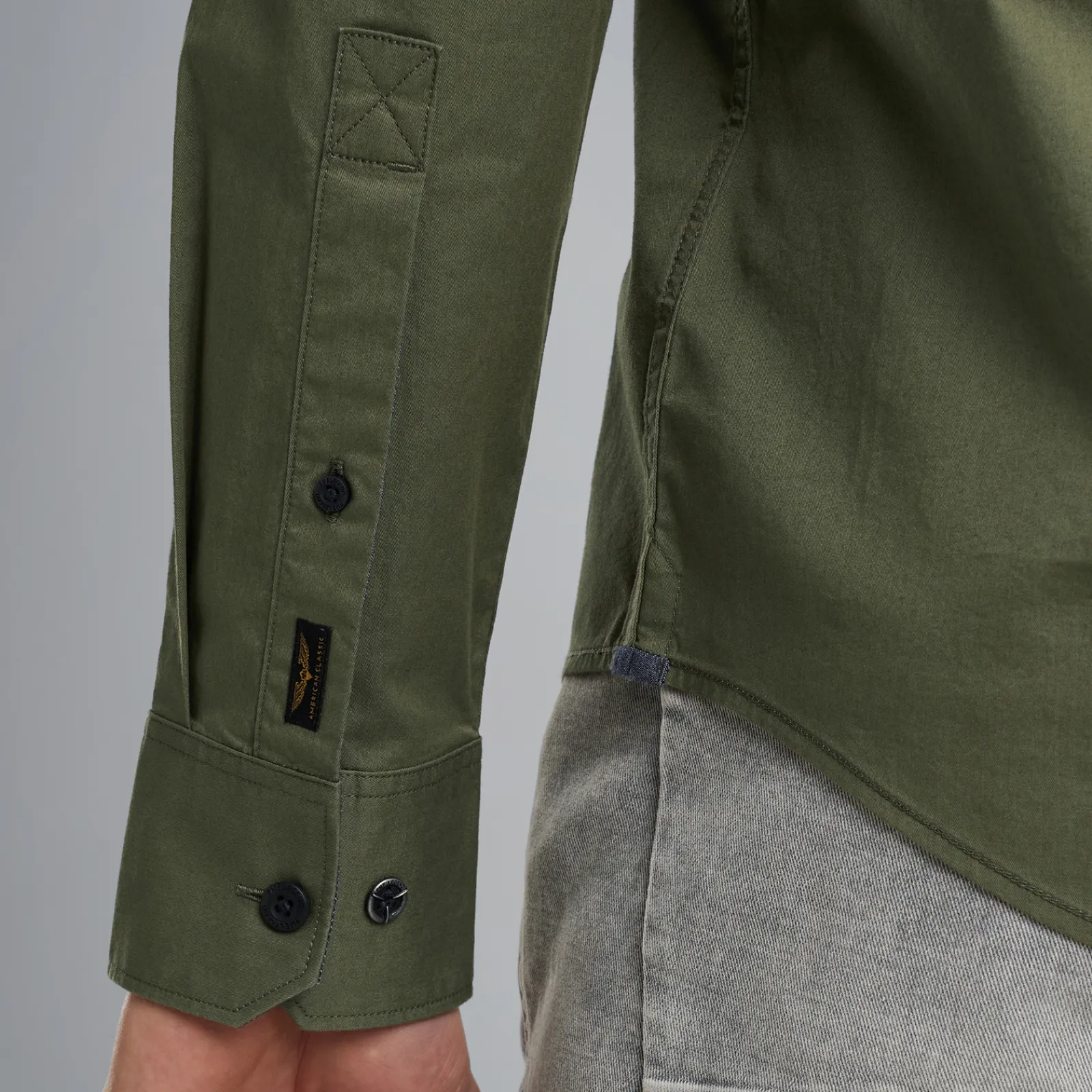 PME Legend Overhemd Van Katoenen Twill Groen Fashion
