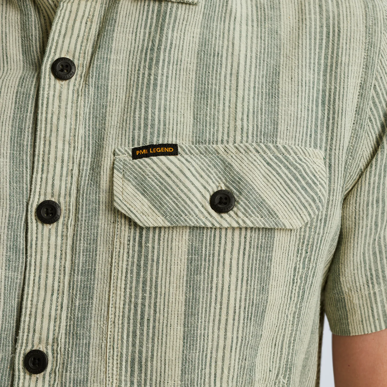 PME Legend Overhemd Van Katoen/linnen Blauw Shop