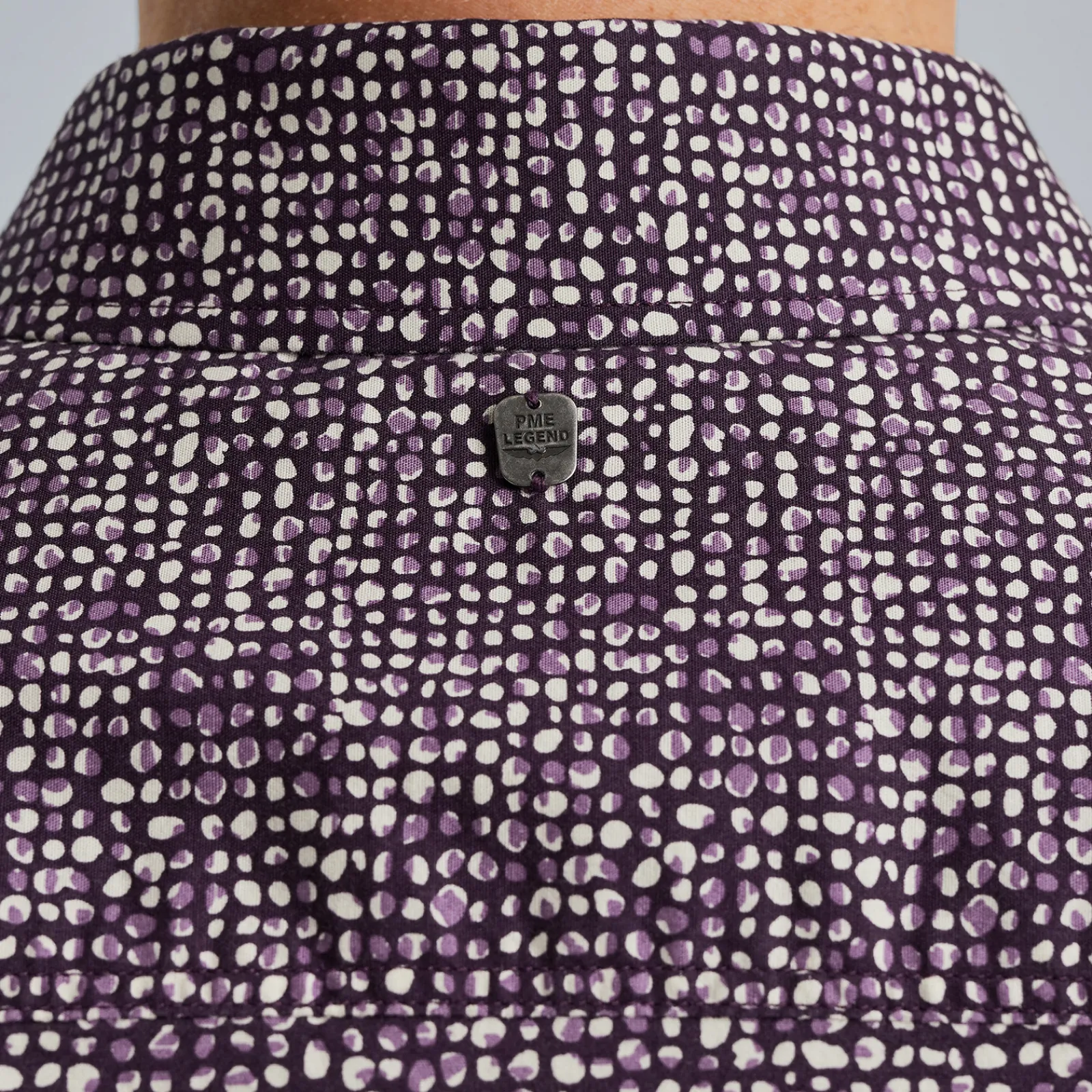 PME Legend Overhemd Van Poplin Katoen Paars Discount