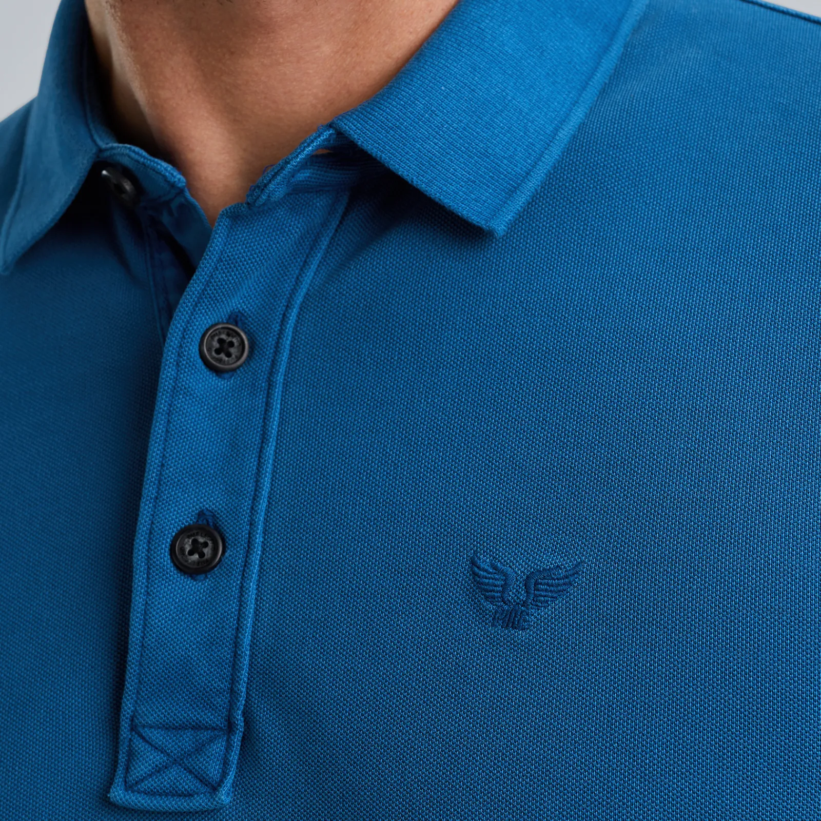 PME Legend Polo Met Lange Mouwen Blauw Fashion