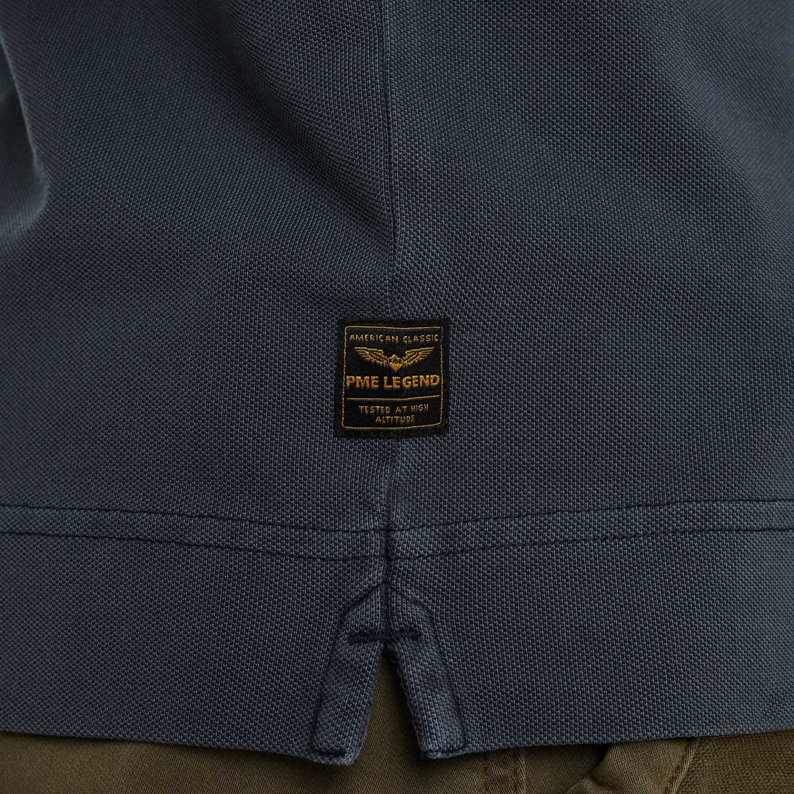PME Legend Polo Met Lange Mouwen Blauw Best Sale