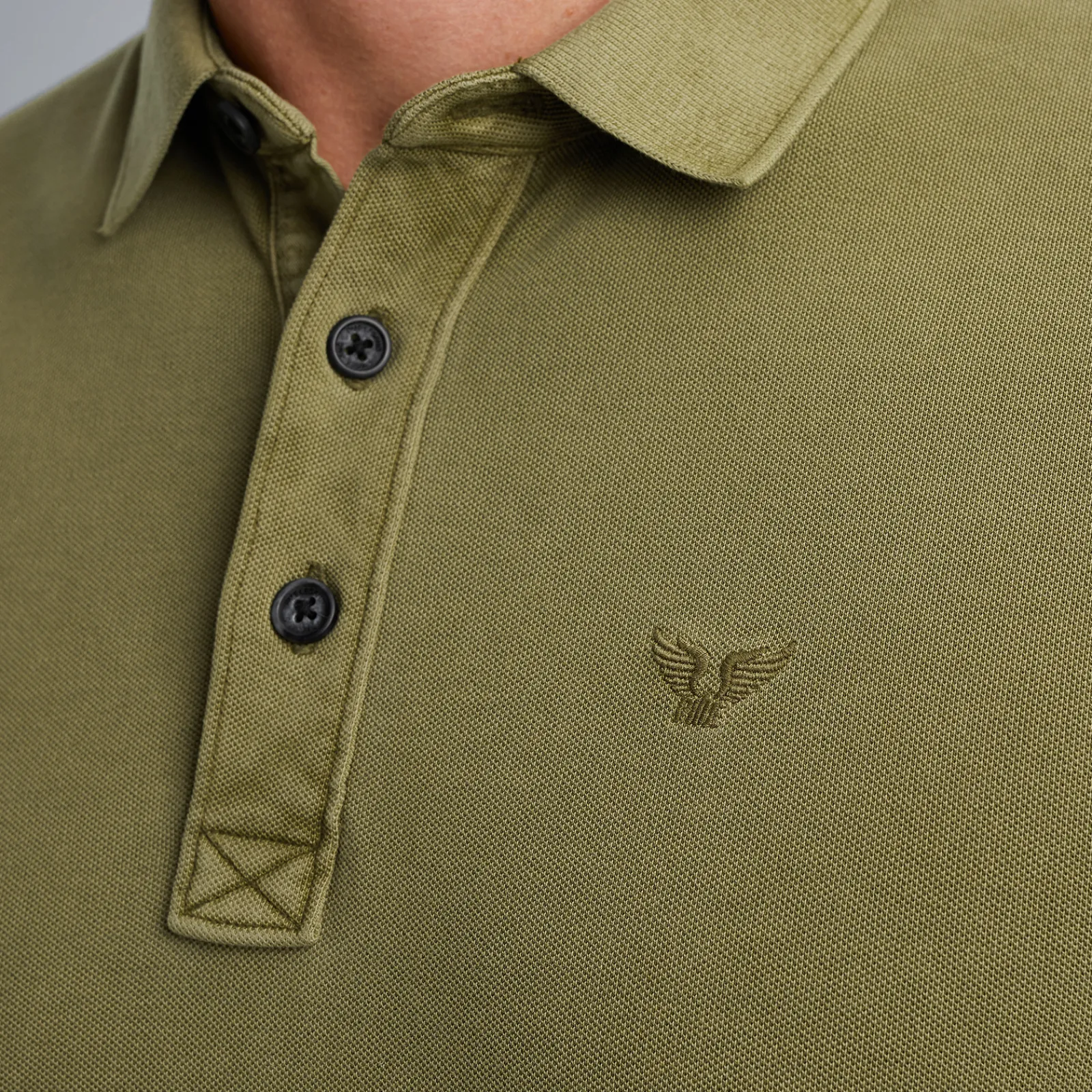 PME Legend Polo Met Lange Mouwen Groen Best Sale