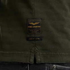 PME Legend Polo Met Lange Mouwen Groen Outlet